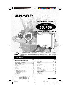 Manual Sharp 36UF5 Television