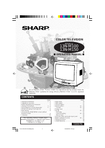 Manual Sharp 13N-M150 Television