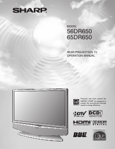 Bedienungsanleitung Sharp 56DR650 Fernseher