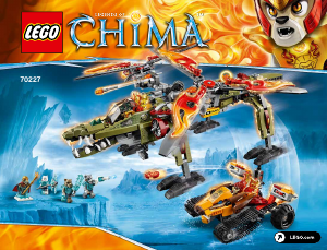 Manual de uso Lego set 70227 Chima El rescate del rey Crominus