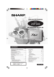 Manual Sharp 20F540 Television