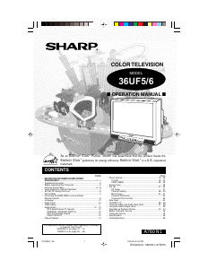 Manual Sharp 36UF6 Television