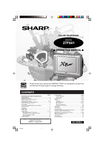 Handleiding Sharp 27F641 Televisie