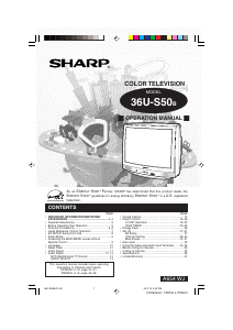 Manual Sharp 36U-S50B Television