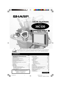 Handleiding Sharp 36C530 Televisie
