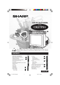 Mode d’emploi Sharp CR27FS1 Téléviseur