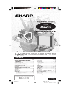 Handleiding Sharp 36C230 Televisie