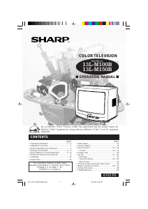 Handleiding Sharp 13L-M150B Televisie