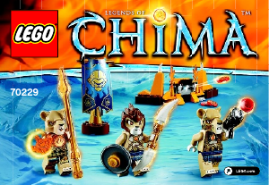 Handleiding Lego set 70229 Chima Leeuwenstam-vaandel