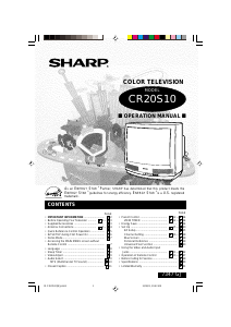 Mode d’emploi Sharp CR20S10 Téléviseur