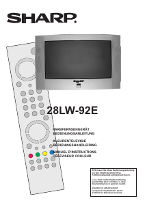 Mode d’emploi Sharp 28LW-92E Téléviseur