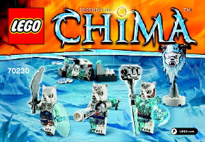 Instrukcja Lego set 70230 Chima Plemię lodowych niedźwiedzi