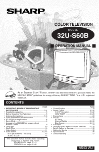 Manual Sharp 32U-S60B Television