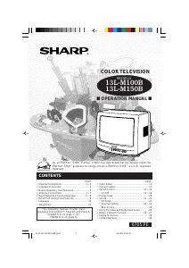 Manual Sharp 13L-M100B Television