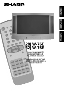 Mode d’emploi Sharp 32JW-76E Téléviseur