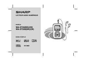 Mode d’emploi Sharp WA-ST200BK Lecteur Mp3