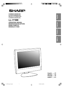 Manuale Sharp LL-171ME Monitor LCD