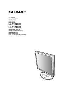 Mode d’emploi Sharp LL-T1820-B Moniteur LCD