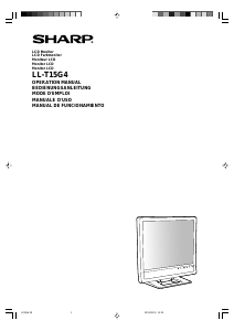 Manuale Sharp LL-T15G4 Monitor LCD