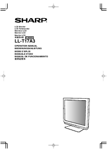 Manuale Sharp LL-T17A3 Monitor LCD