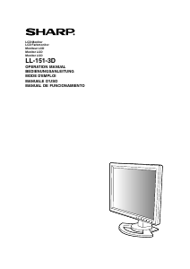 Manual de uso Sharp LL-151-3D Monitor de LCD