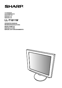 Handleiding Sharp LL-T1811W LCD monitor