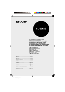 Manual de uso Sharp EL-2902E Calculadora con impresoras