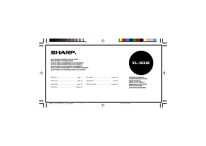 Manual de uso Sharp EL-1611E Calculadora con impresoras