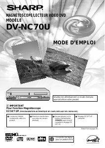 Mode d’emploi Sharp DV-NC70U Combi DVD-vidéo