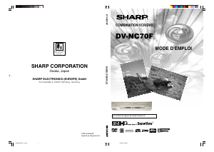 Mode d’emploi Sharp DV-NC70F Combi DVD-vidéo