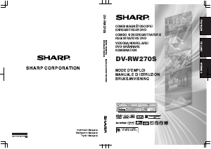 Mode d’emploi Sharp DV-RW270S Combi DVD-vidéo