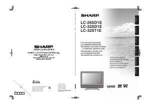 Mode d’emploi Sharp LC-26DS1E Téléviseur LCD