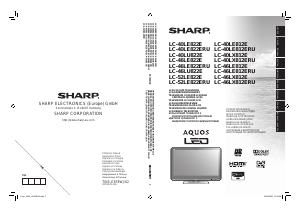 Mode d’emploi Sharp LC-40LU822E Téléviseur LCD