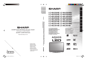 Mode d’emploi Sharp AQUOS LC-40LU824RU Téléviseur LCD