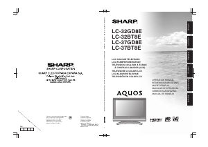 Mode d’emploi Sharp AQUOS LC-37BT8E Téléviseur LCD