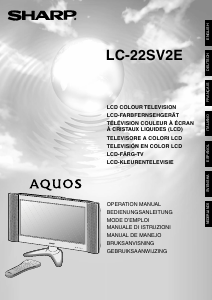 Mode d’emploi Sharp AQUOS LC-22SV2E Téléviseur LCD
