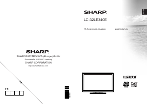 Mode d’emploi Sharp LC-32LE340E Téléviseur LCD