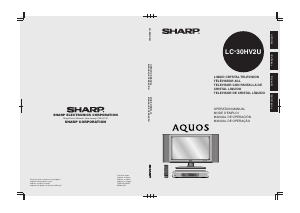 Handleiding Sharp AQUOS LC-30HV2U LCD televisie