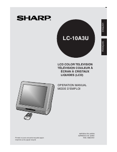 Handleiding Sharp LC-10A3U LCD televisie