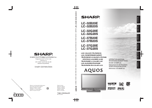 Mode d’emploi Sharp AQUOS LC-32G20E Téléviseur LCD