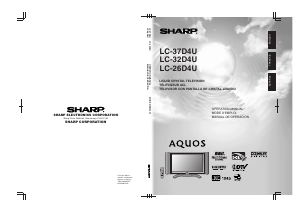 Handleiding Sharp AQUOS LC-37D4U LCD televisie