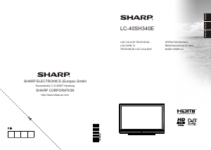 Mode d’emploi Sharp LC-40SH340E Téléviseur LCD