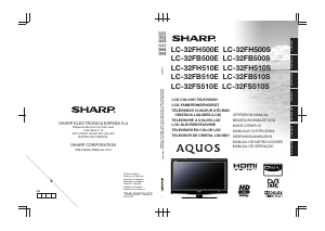 Mode d’emploi Sharp AQUOS LC-32FH510S Téléviseur LCD