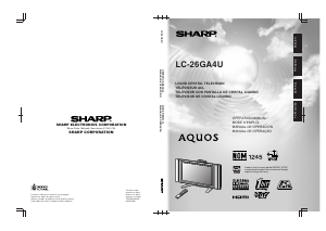 Handleiding Sharp AQUOS LC-26GA4U LCD televisie