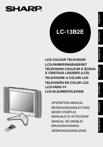 Manuale Sharp LC-13B2E LCD televisore