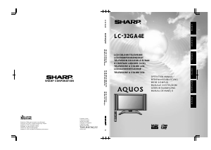 Mode d’emploi Sharp AQUOS LC-32GA4E Téléviseur LCD