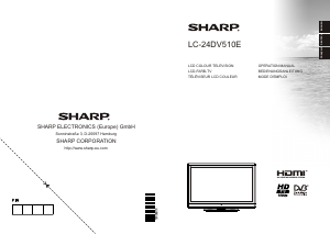 Mode d’emploi Sharp LC-24DV510E Téléviseur LCD