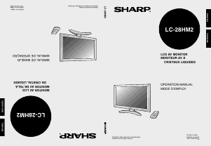 Mode d’emploi Sharp LC-28HM2 Téléviseur LCD