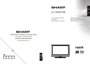 Mode d’emploi Sharp LC-19LE510E Téléviseur LCD