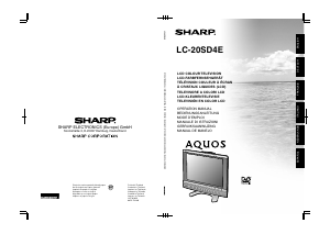 Mode d’emploi Sharp AQUOS LC-20SD4E Téléviseur LCD